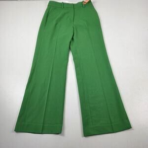 The Fold Pants Womens US 6 UK 10 Green Wide Leg High Rise Dress Trousers